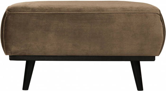 BePureHome Hocker 'Statement' Velvet, kleur Taupe