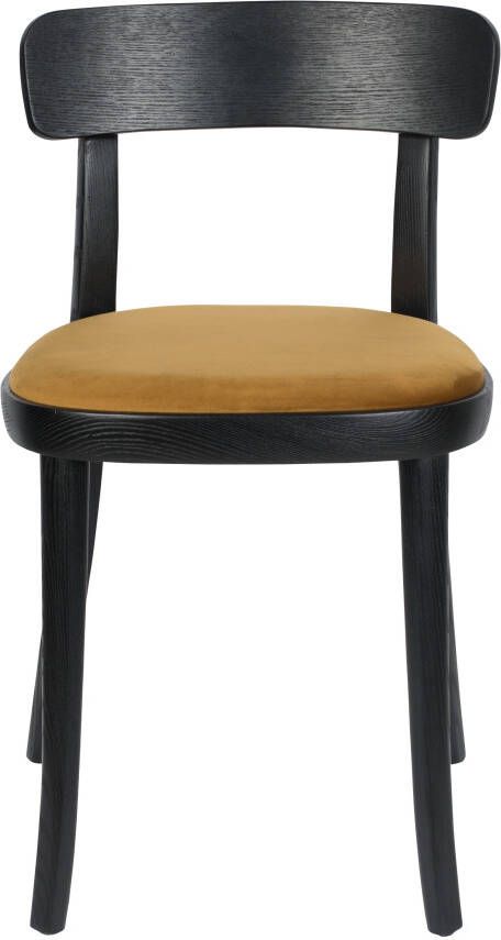 Dutchbone eetkamerstoel Brandon okergeel 75 x 46 x 45