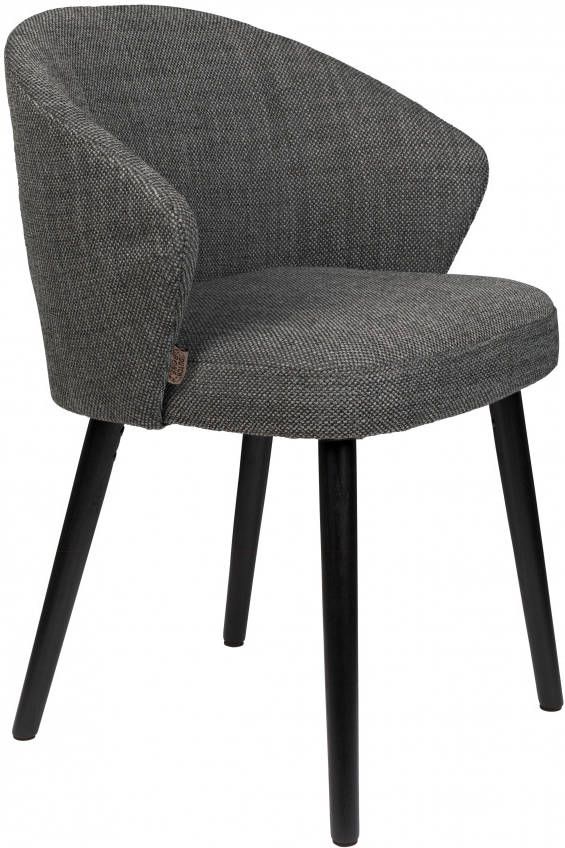 Dutchbone Eetkamerstoel 'Waldo', kleur Antraciet