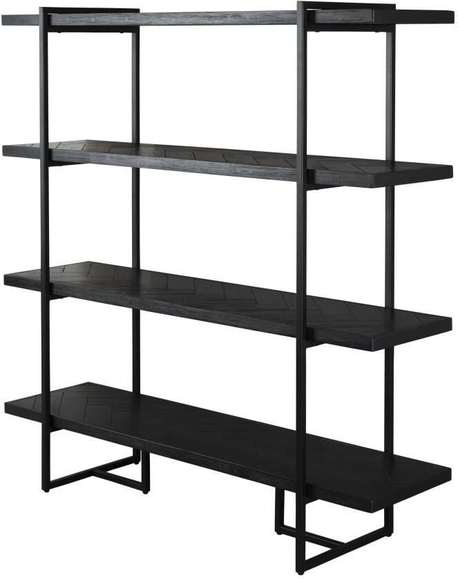 Dutchbone Wandrek 'Class' Acaciahout, 146 x 140cm, kleur Zwart