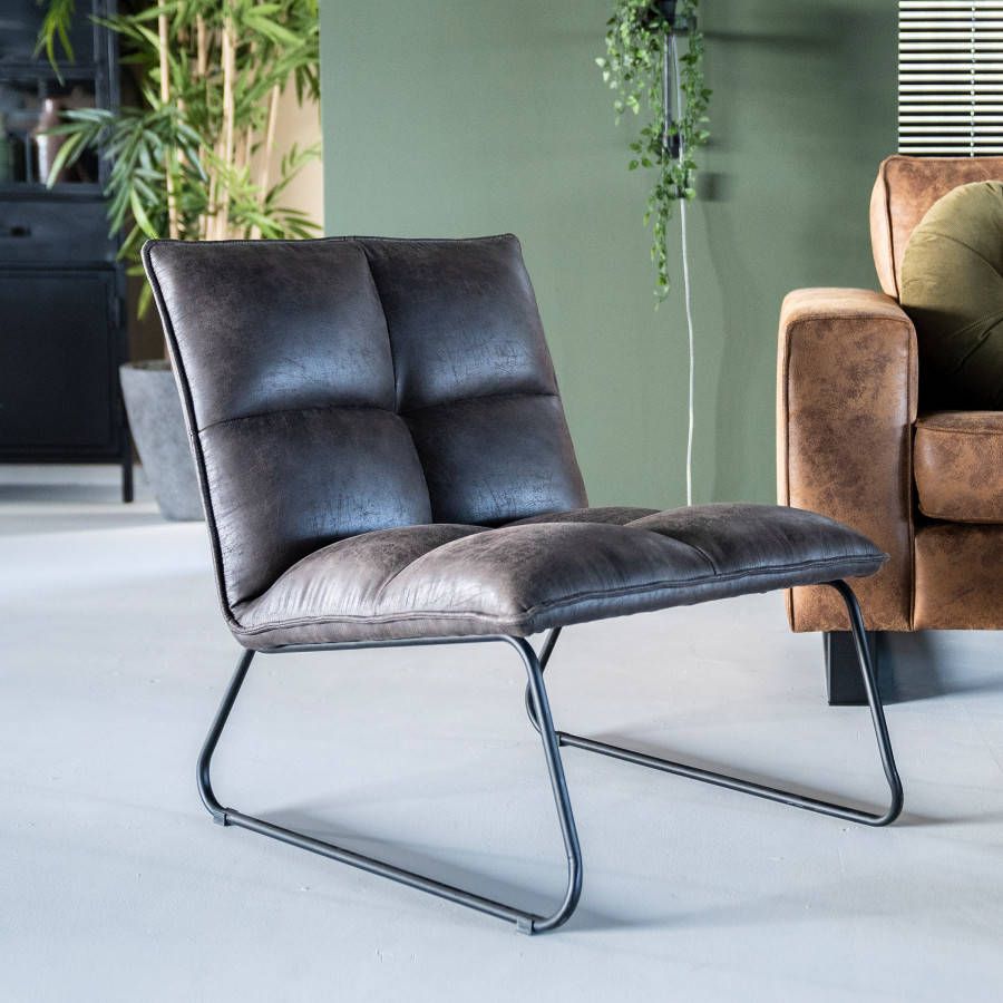 Eleonora Fauteuil 'Ruby' kleur Antraciet