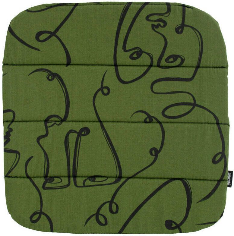 Hartman Tuinkussen 'Faces' t.b.v. Sophie tuinstoelen, kleur Groen