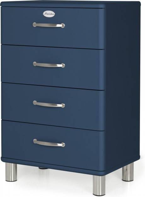 Tenzo ladekast Malibu 4 lades petrol 92x60x41 cm Leen Bakker