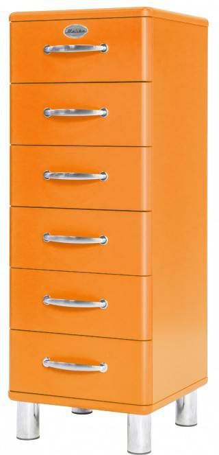 Tenzo ladekast Malibu 6 lades oranje 111x41x41 cm Leen Bakker