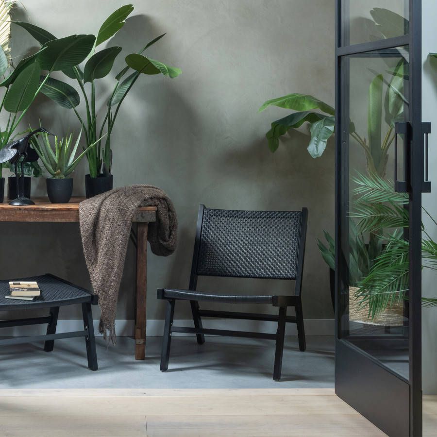 Trendhopper Puk Fauteuil Aluminium Zwart