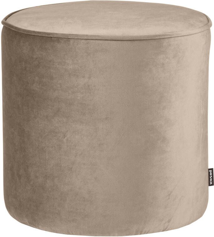 Woood Sara Poef Hoog Velvet Khaki 46x46x46