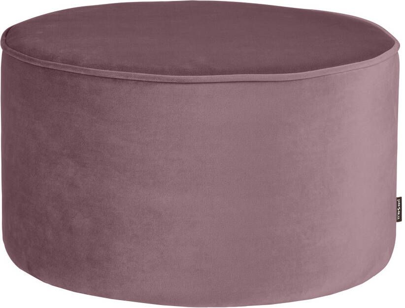 Woood Sara Poef Laag Velvet Warm Lila 60x36x60