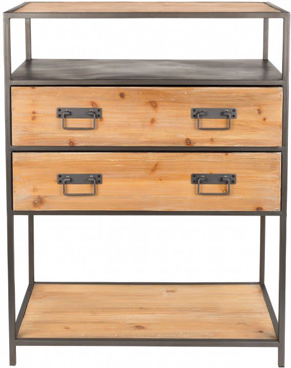 Wants and Needs dressoir samuel grijs/hout 90 x 70 x 38