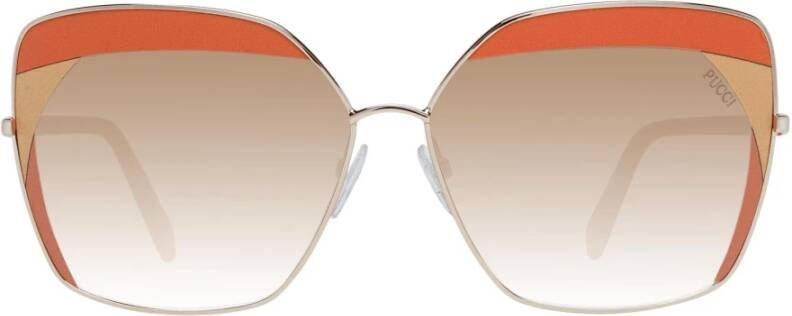 EMILIO PUCCI Solbriller Ep0103 6244F , Oranje, Dames