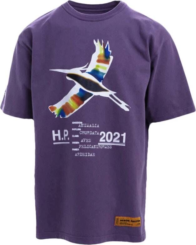 Heron Preston T shirts , Paars, Heren