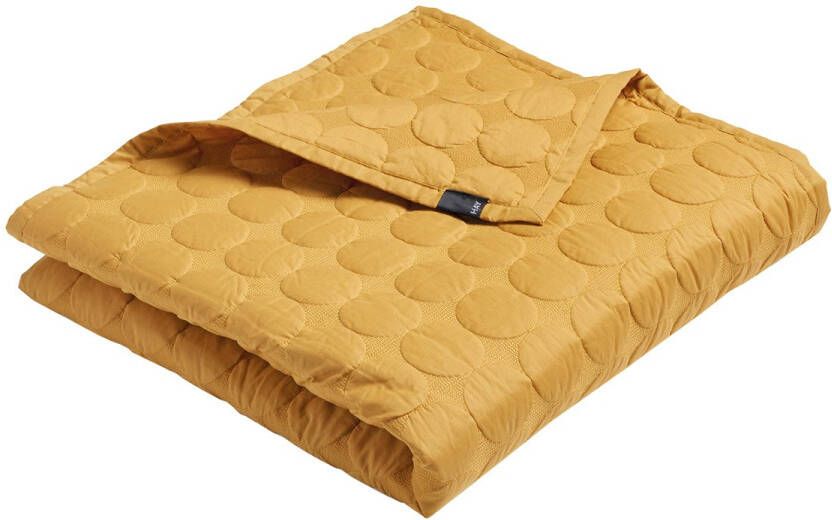 HAY Mega Dot Beddensprei Mosterdgeel 245x195 cm.