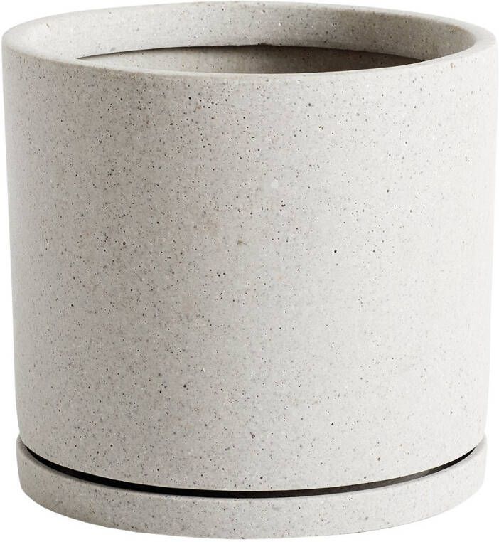 Hay Plant Pot bloempot met schotel XXL voor binnen 24 cm