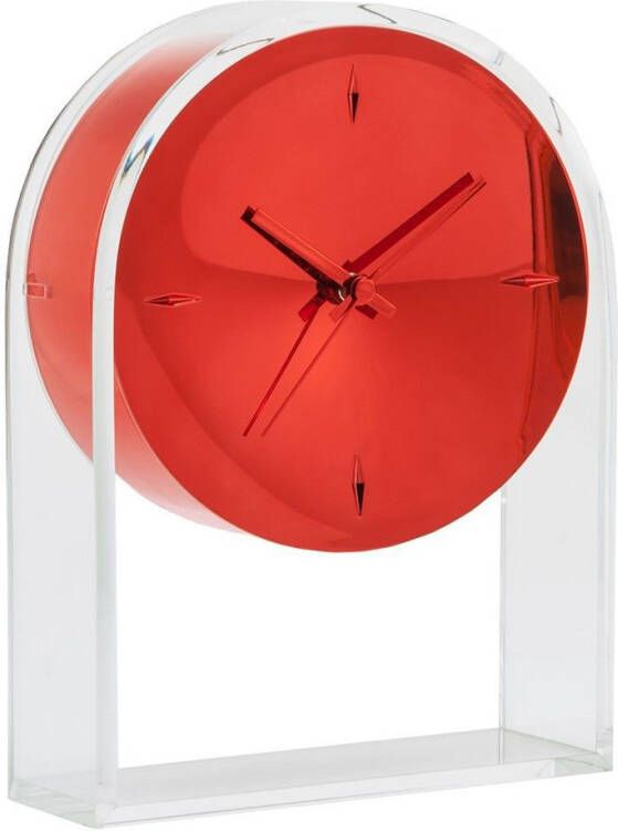 Kartell Air du Temps Klok Transparant/Rood