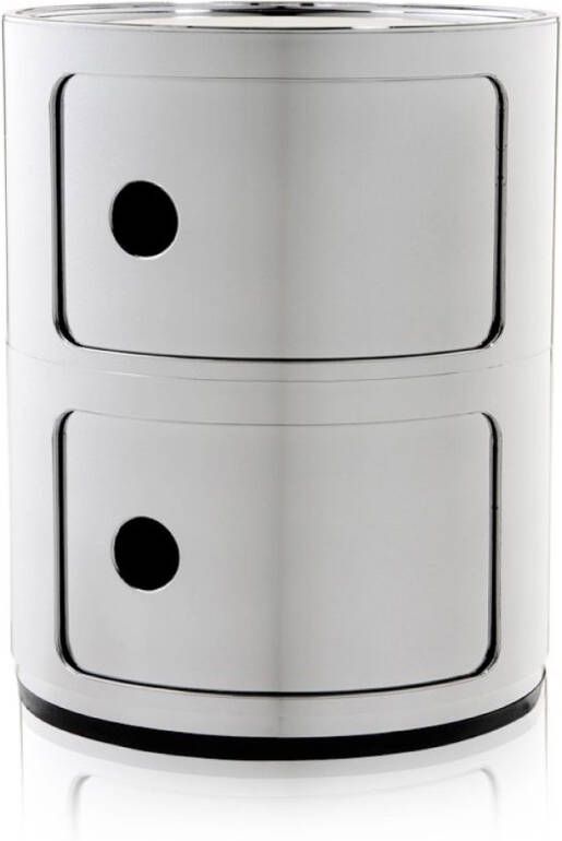 Kartell Componibili kast metallic (2 comp.)