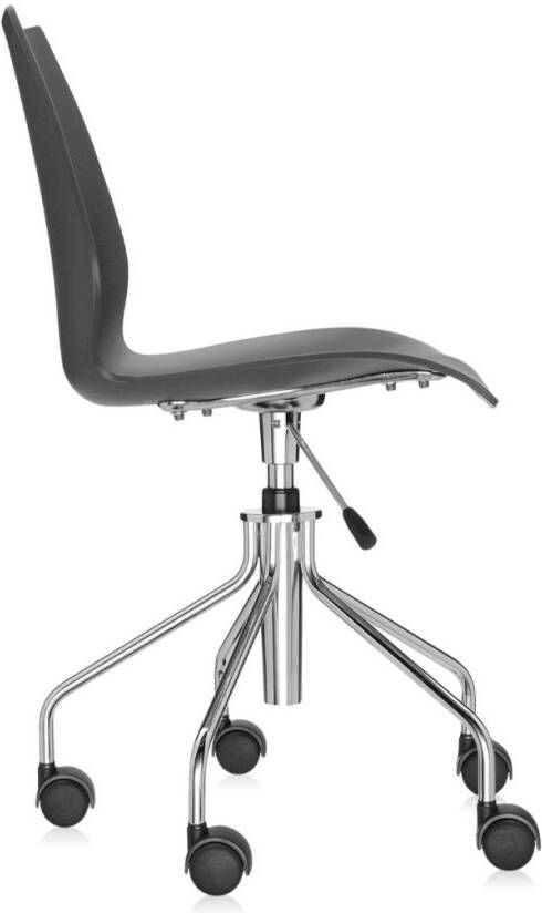 Kartell Maui Bureaustoel zonder arm Antraciet