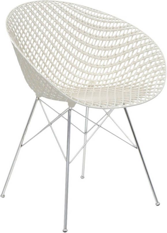 Kartell Smatrik Stoel Indoor Kristal/Chrome