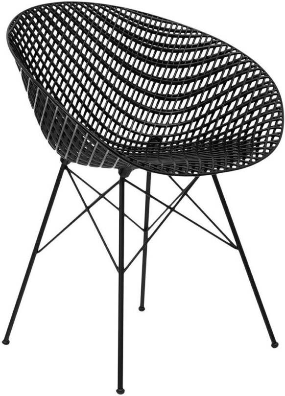 Kartell Smatrik Stoel Outdoor Zwart/Zwart