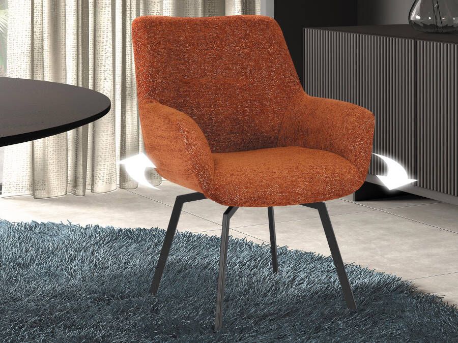 Mobistoxx Draaistoel MODIL cognac