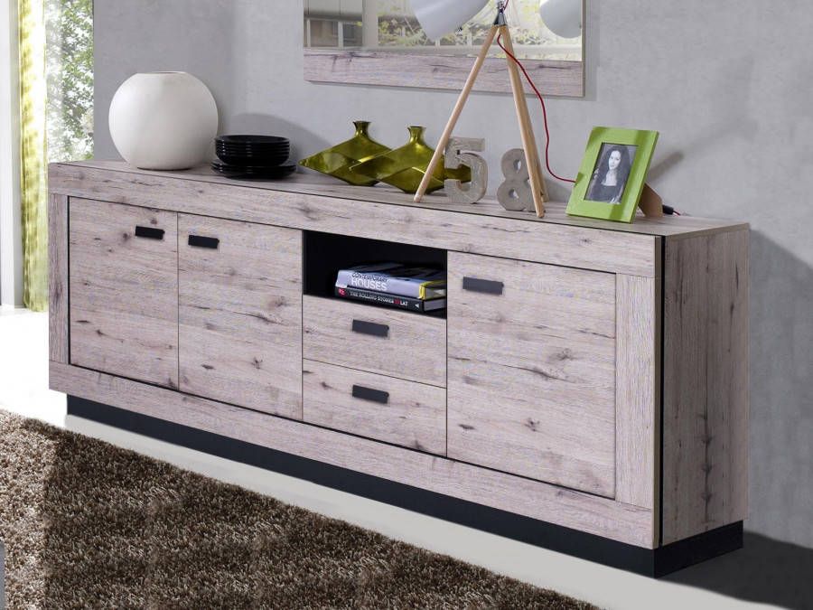 Mobistoxx Dressoir MARRAKECH 3 deuren 2 lades wellington eik