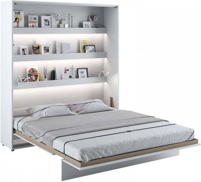 Mobistoxx Opklapbed CONCEPTION PRO 180x200 cm mat wit(verticaal)zonder kasten