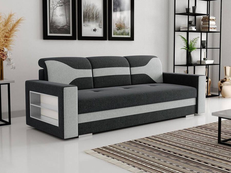 Mobistoxx Slaapbank ECLIPSIA 3 plaatsen grijs