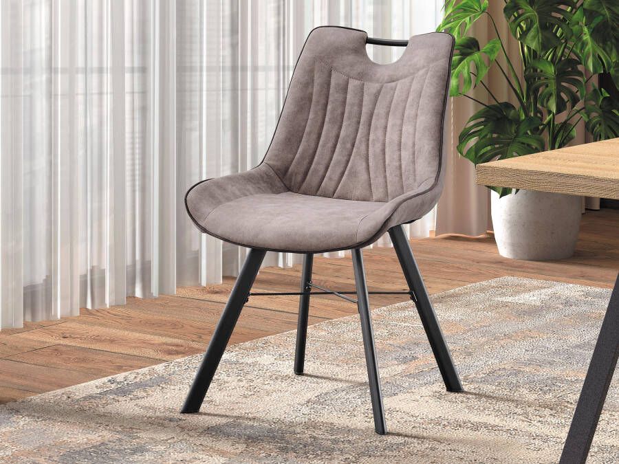 Mobistoxx Stoel PAOLA lichtgrijs