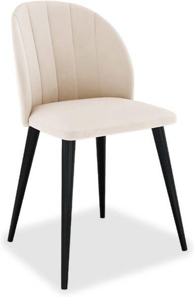 Mobistoxx Stoel TRISTAN crème met zwarte poten