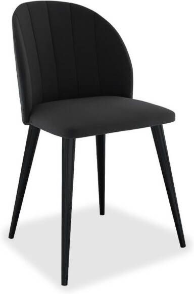 Mobistoxx Stoel TRISTAN zwart met zwarte poten