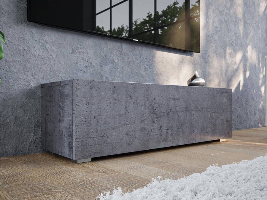 Mobistoxx Tv meubel KINGSTON 1 klapdeur 105 cm beton