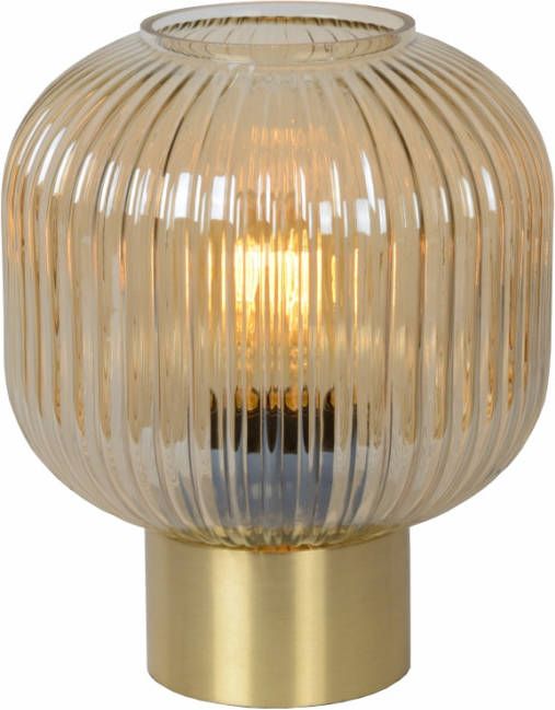 Lucide Maloto Tafellamp amber ø20 1xe27 40w glas