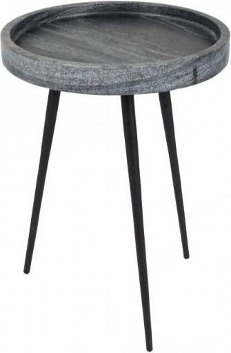Zuiver bijzettafel Karrara grijs 45 x Ø33
