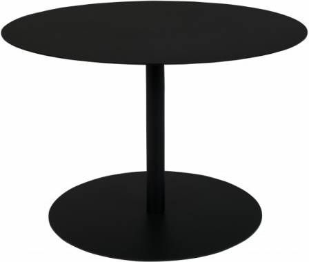 Zuiver Snow Sidetable Staal Rond 40 x Ø60 cm Zwart