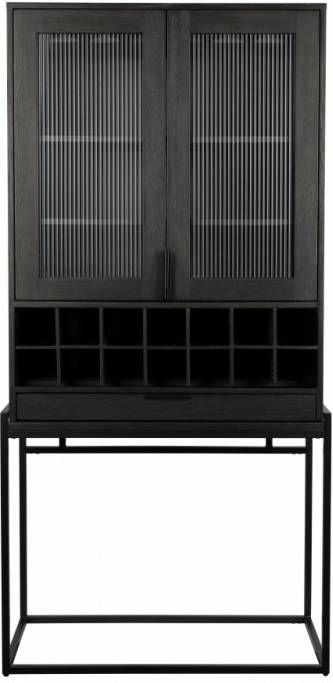 Zuiver Wijnkast Travis Black Oak 180,5 x 88,5 x 46,5