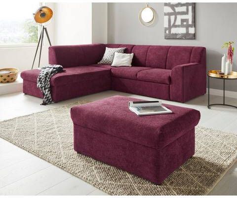 DOMO collection Hocker Topmatras met golfvering, op kunststof glijders