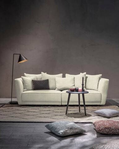 furninova Megabank Scarlett inclusief 6 kussens, bijzonder comfortabel door traagschuim, in scandinavisch design