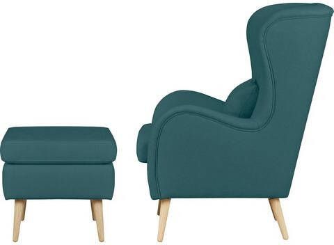 Fauteuil Salla naar keuze met of zonder hocker, grote fauteuil afm. bxdxh 78x94x118 cm, overtrekstof ook in luxe microvezel in imitatiebont look