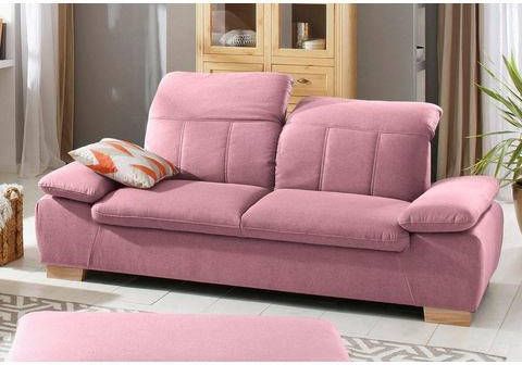 Home affaire 2, 5 zitsbank Bergamo met verstelbare armleuning en rugleuning, binnenvering