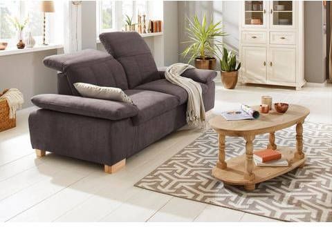 Home affaire 2, 5 zitsbank Bergamo met verstelbare armleuning en rugleuning, binnenvering