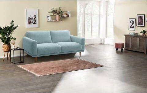 Home affaire 2, 5 zitsbank Loic met massief houten poten, ook in echt leer