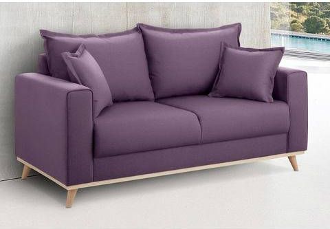 Home affaire 2 zitsbank EDINA ook in katoenmix overtrekstof, in scandinavische stijl