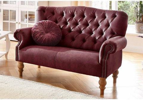 Home affaire 2 zitsbank Lord met echte chesterfield capitonnage en siernagels