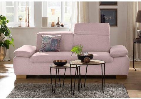 Home affaire 2 zitsbank Maven met hoofdbord en armleungverstelling, binnenvering