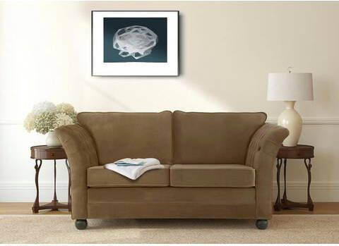 Home affaire 2 zitsbank Pajero met capitonnage aan binnenkant van de armleuning, opstaande naad