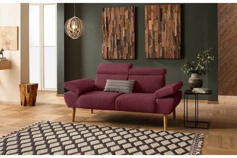 Home affaire 2 zitsbank Trapino Met verstelbare hoofdsteun en armleuning, in 2 breedten