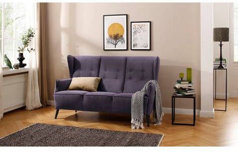 Home affaire 3 zitsbank Niebüll met houten voetjes