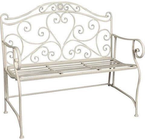 Home affaire Bank antiek wit, geschikt voor buiten