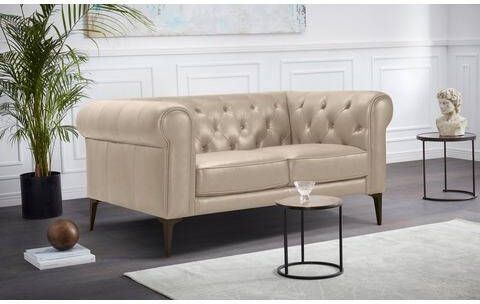 Home affaire Chesterfield bank Tobol met klassieke capitonnage