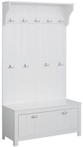 Home affaire Compact kapstokmeubel Mille van massief hout, breedte 100 cm