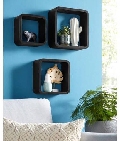 Home affaire Decoratief wandrek Decoratief rek, wanddecoratie, retro(set, 3 stuks )