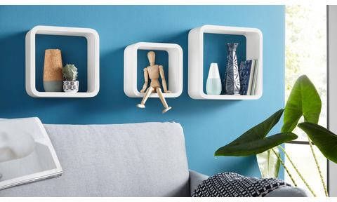 Home affaire Decoratief wandrek Decoratief rek, wanddecoratie, retro(set, 3 stuks )